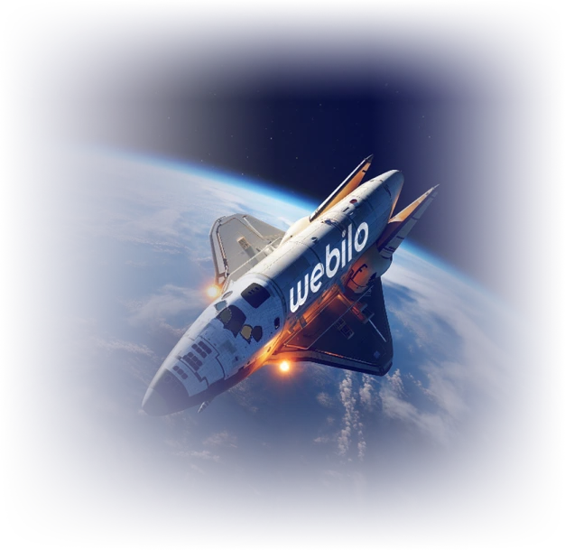 vaisseau spacial webilo de la page sur-messure